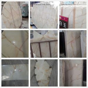 Best White Jade Marble Latar Belakang Pemandangan Dinding Cladding, Meja, Meja Batu Alam Untuk Lantai