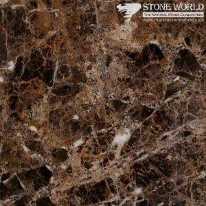 Kamar Mandi Dipoles Dark Emprador Marble Slabs Untuk Lantai / Dinding Marmer Tangga / Langkah / Riser Floor Tile Lobby (MT066)